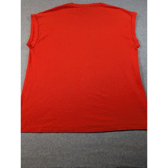 Vintage 80s DG Sportswear Fishing Excuses Muscle Tee Red Graphic Shirt XL USA - Picture 4 of 6